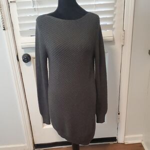 Mossimo Supply Co. Charcoal Knit Sweater Dress